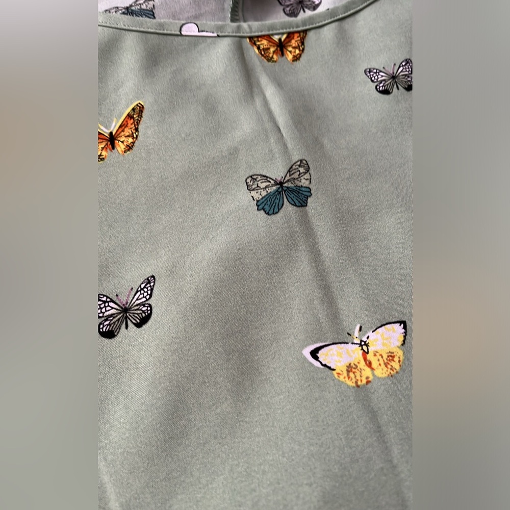 Emery Rose Butterflies Top Blouse Size 5XL - Picture 11 of 12